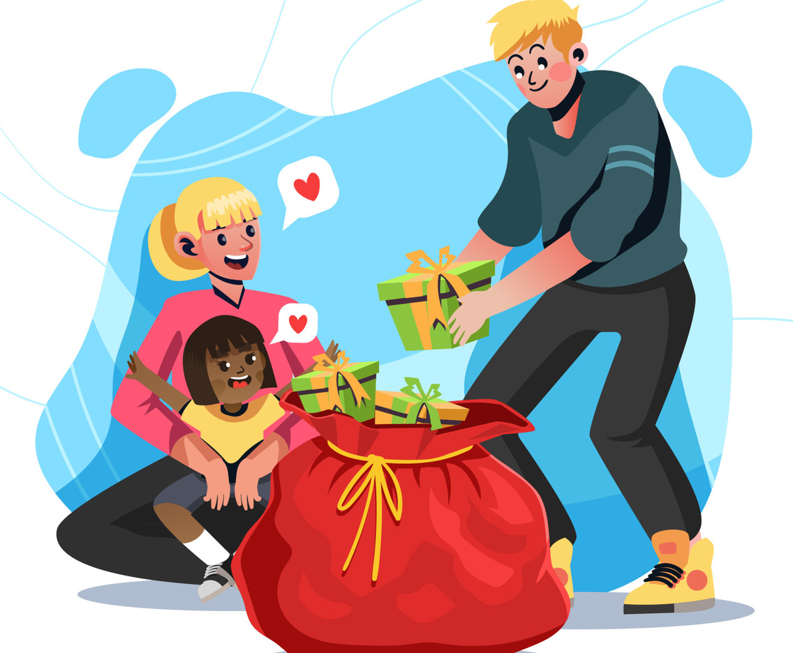Lovely Gift Interracial Family Diversity