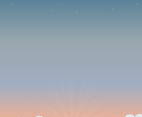 Modern Sunset Vector Background