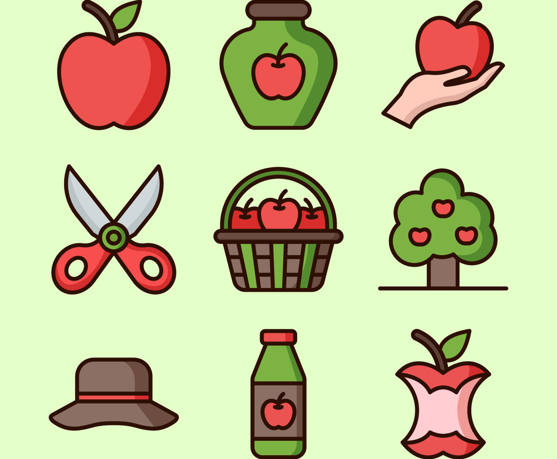 Apple Hunt Icon Set Package