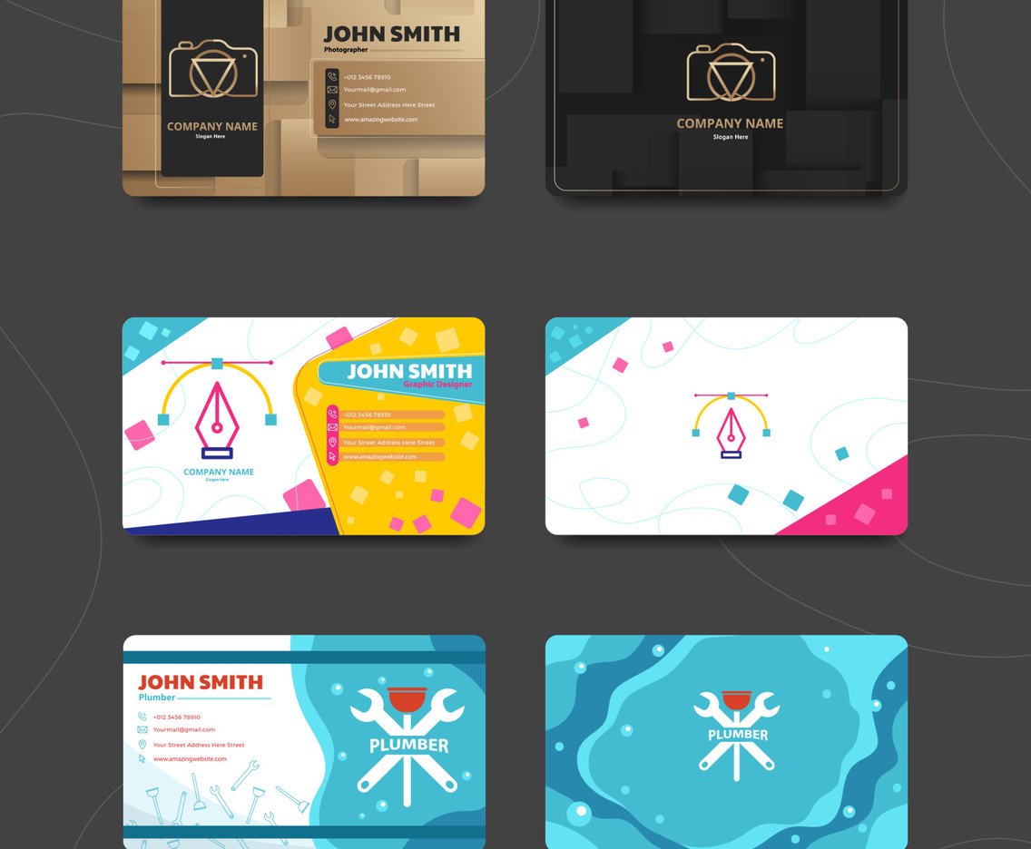 Business Card Profession Template