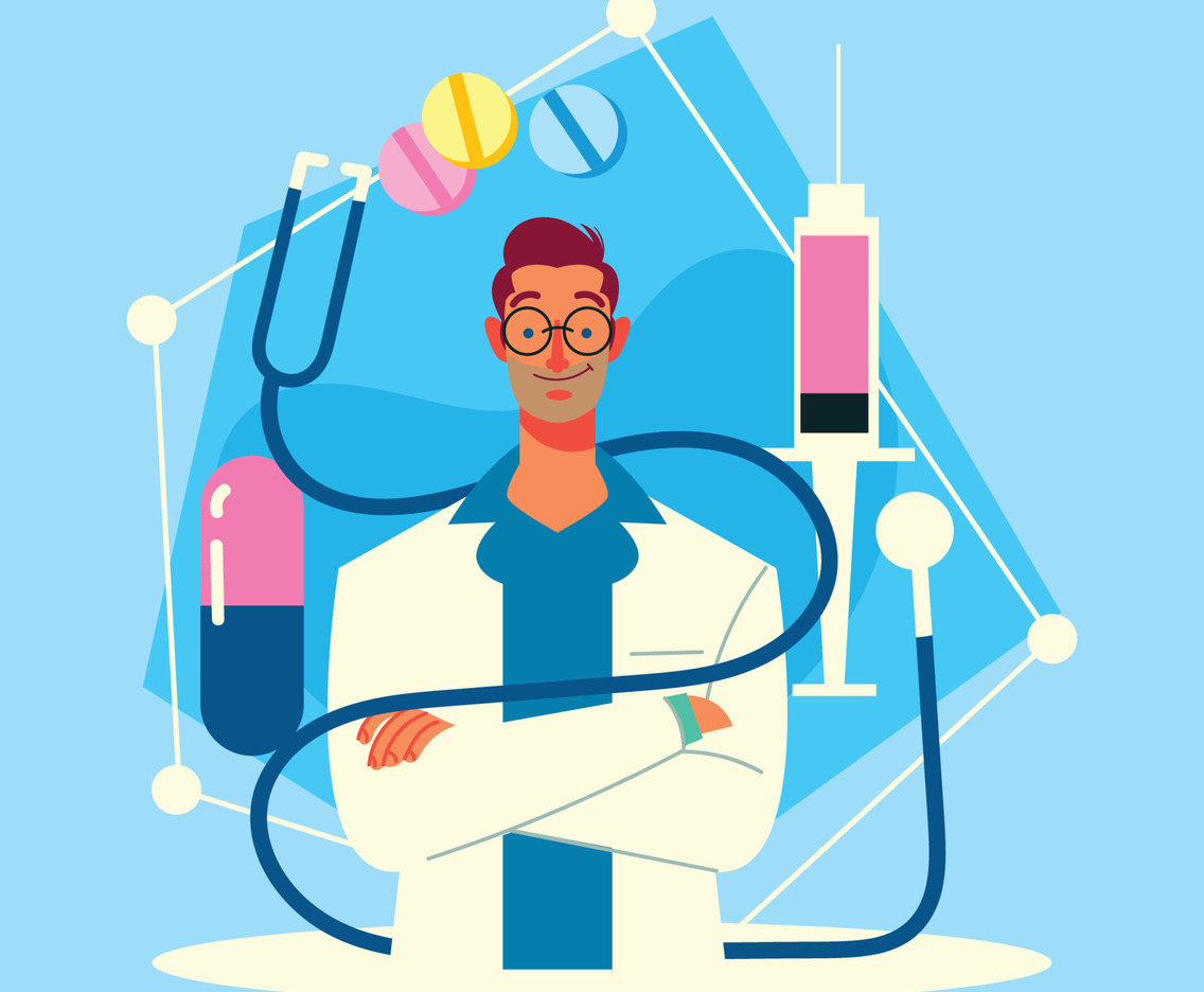 Young and Smart Doctor Ready for National Doctor Day