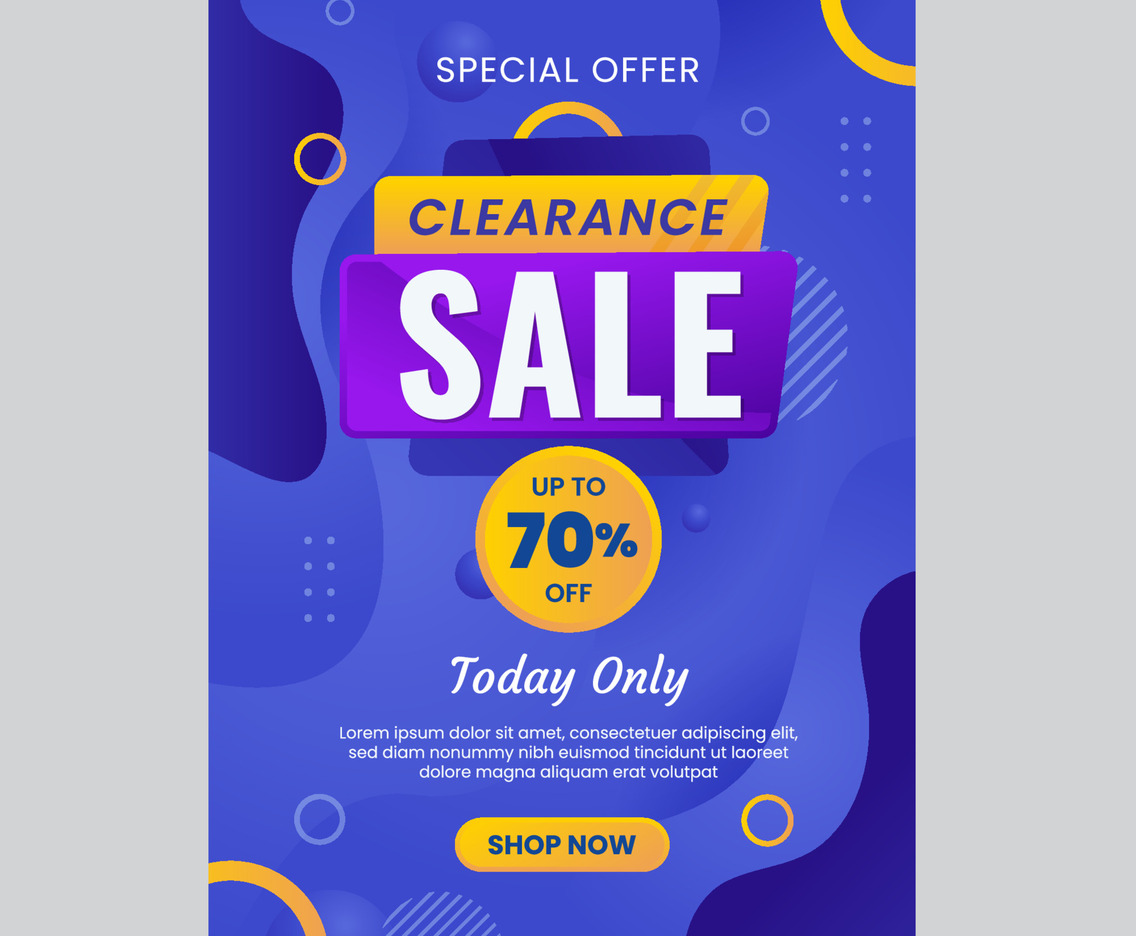 Clearance Sale Poster