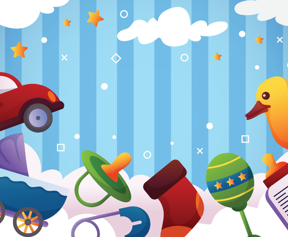 Bornday Baby Boy Background