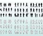 People Silhouettes and Outlines