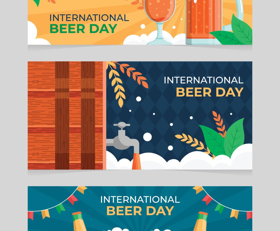 International Beer Day Banners