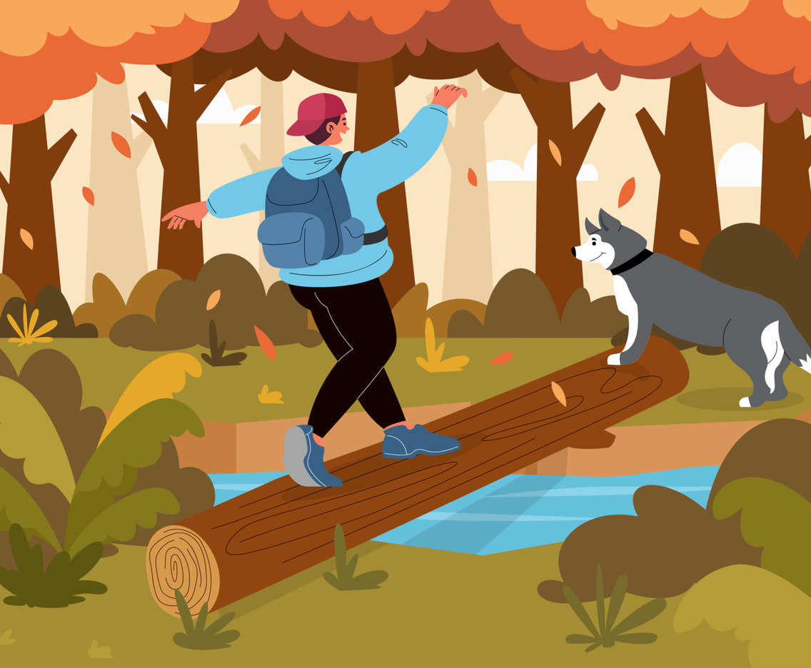 Hiking in Autumn