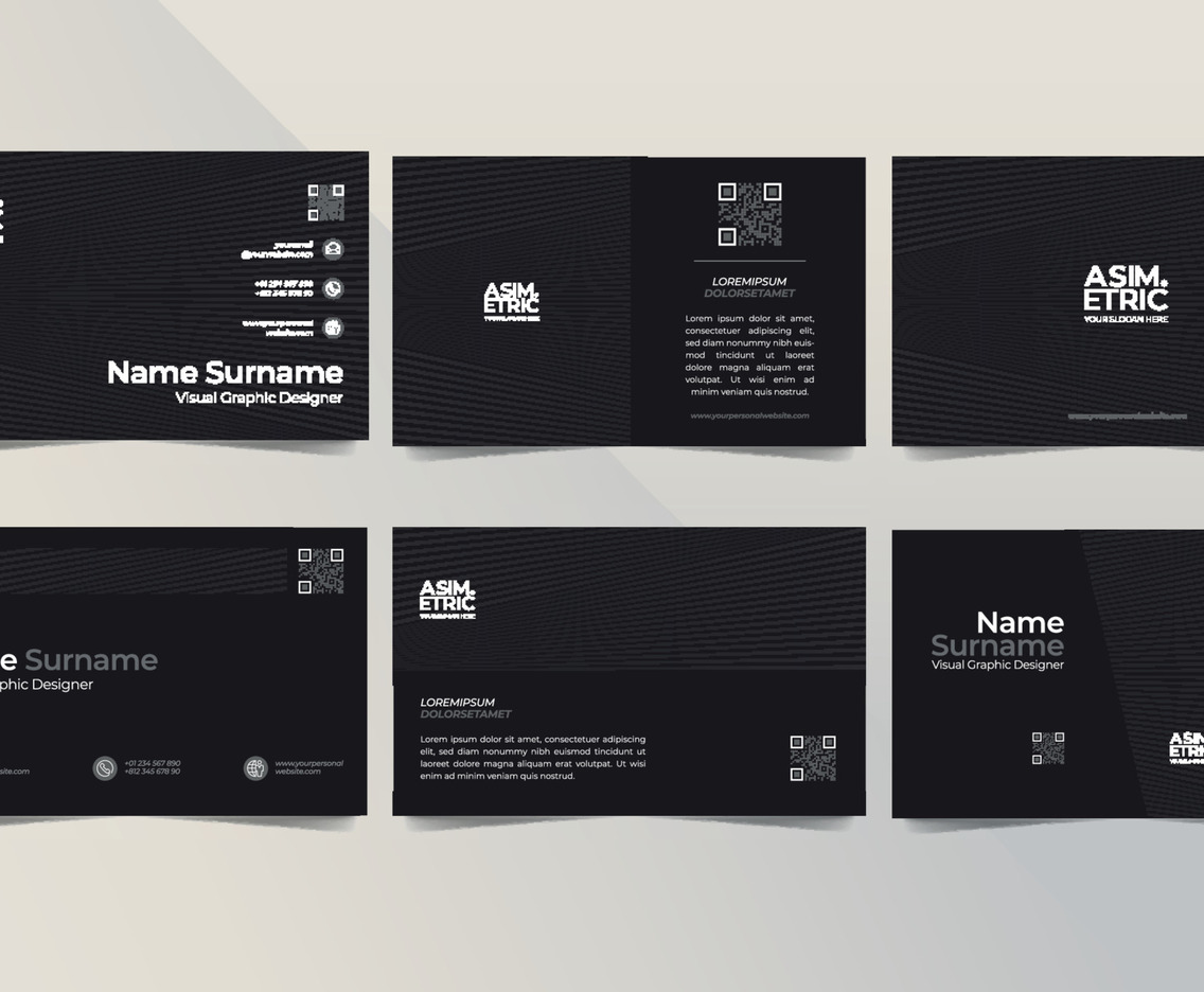 Creative Monochromatic Business Card