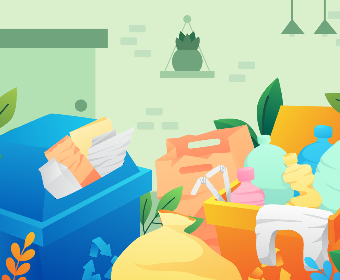 Recycle At Home Background Concept