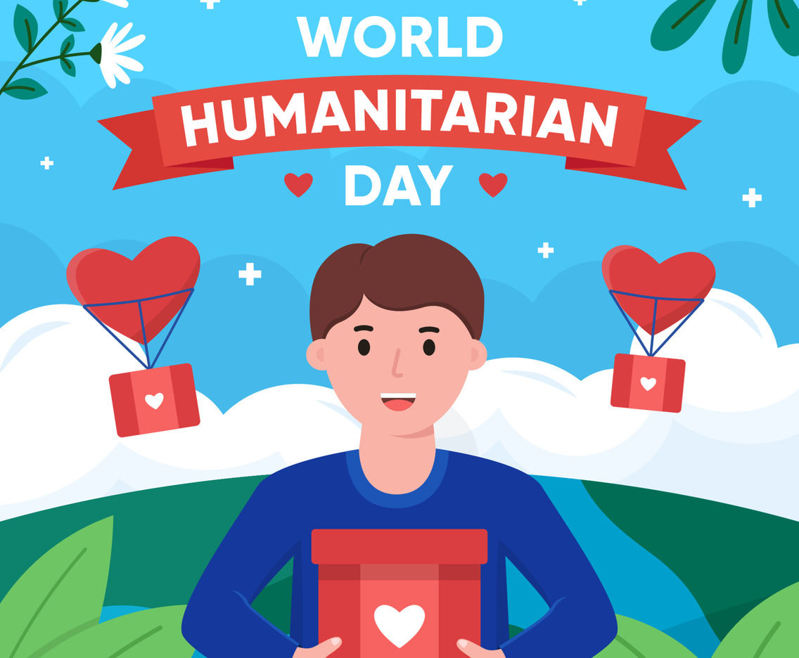 World Humanitarian Celebration Day Concept