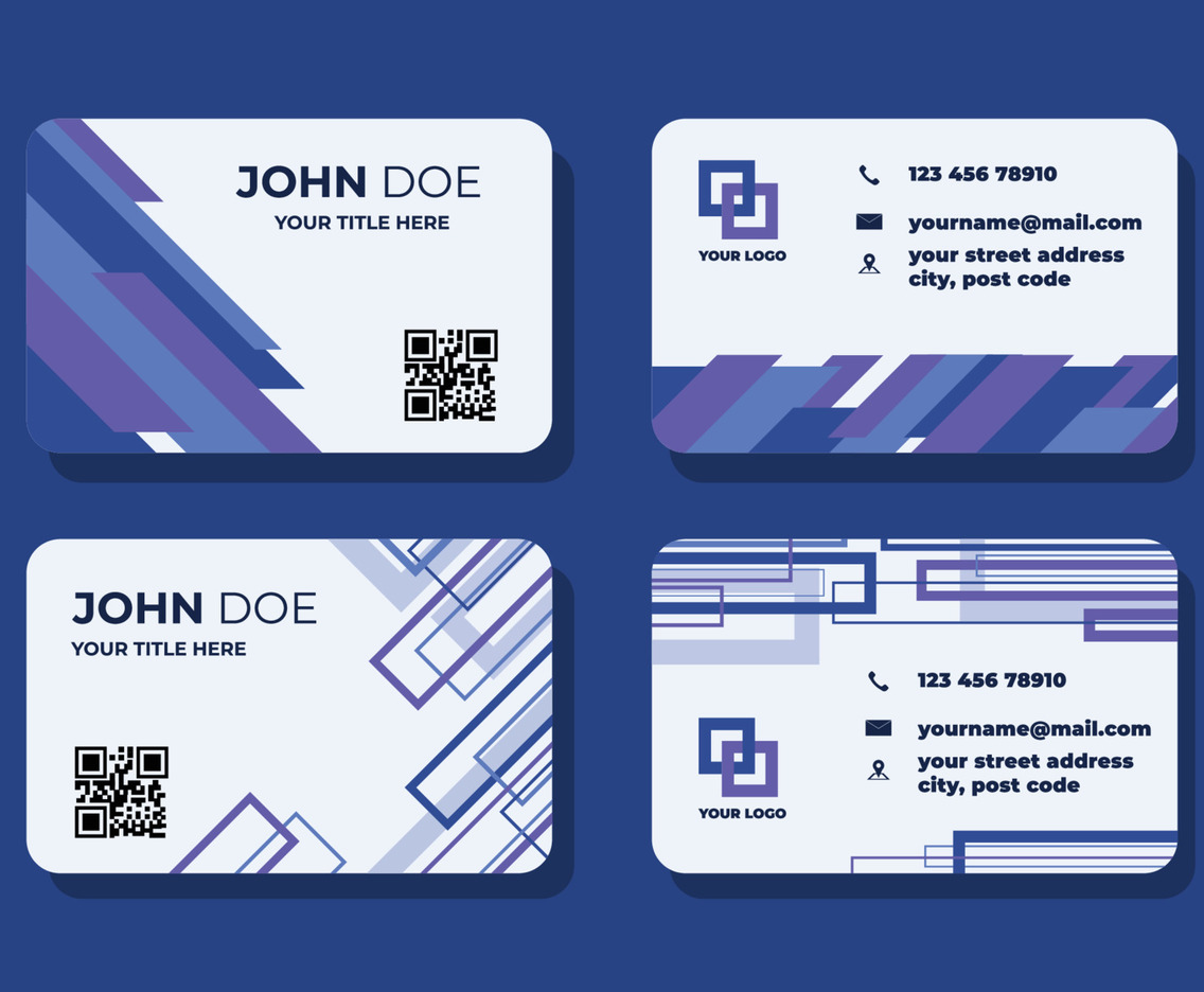 Bussines Card Formal Office Blue Theme