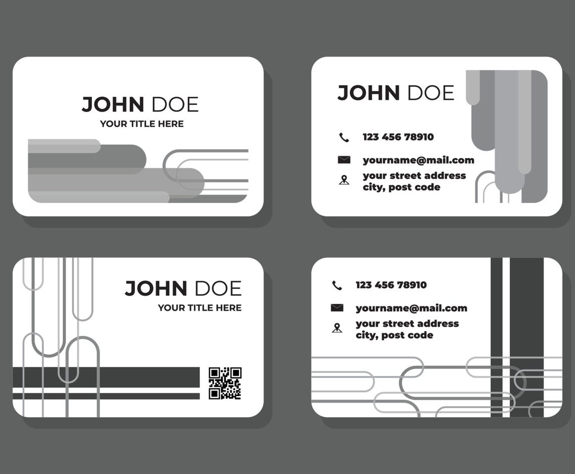 Bussines Card Creative Monochromatic Theme