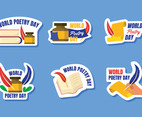 World Poetry Day Sticker Set