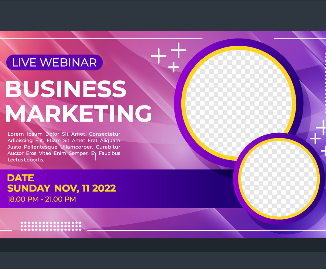 Online Business Webinar Poster Template
