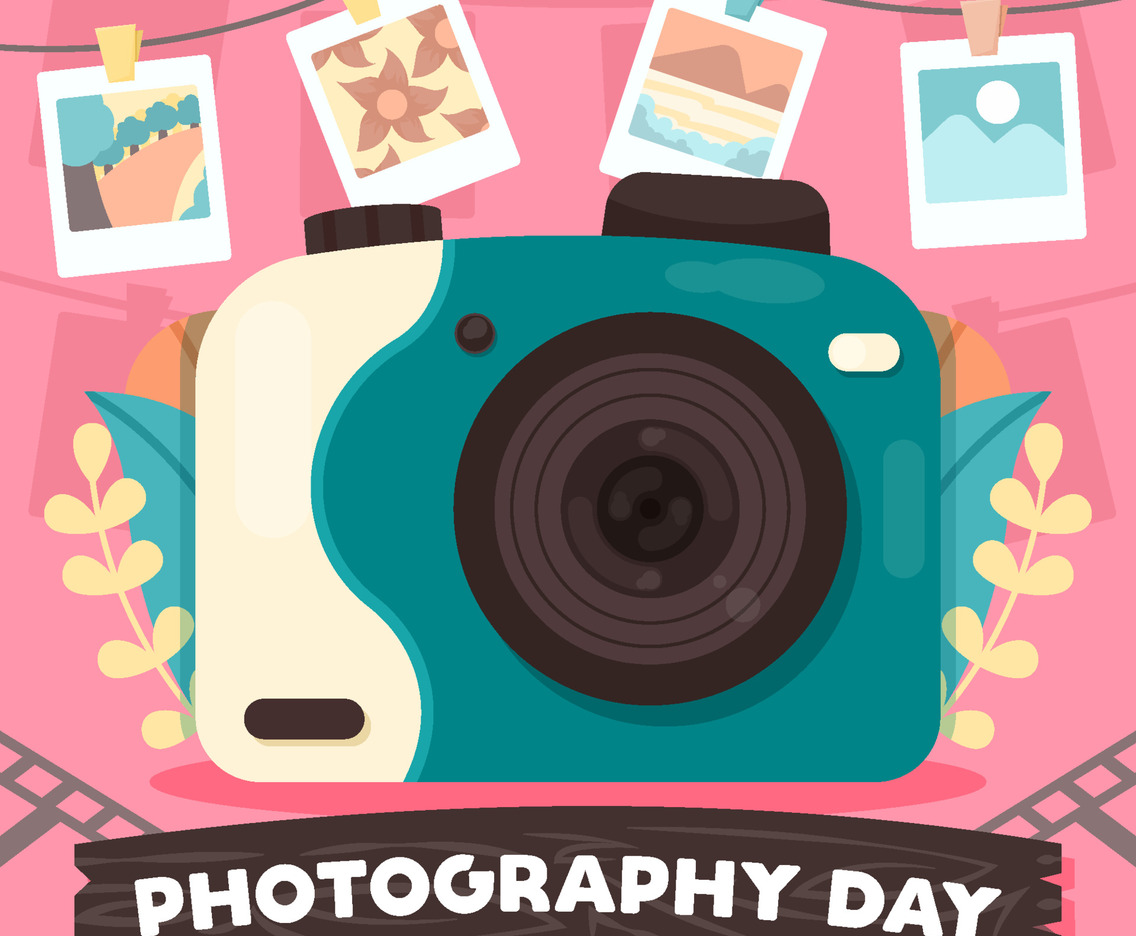 Camera for Photography Day Concept