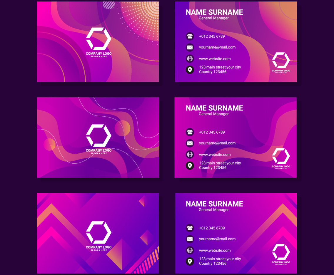 Company Business Card Template Collection