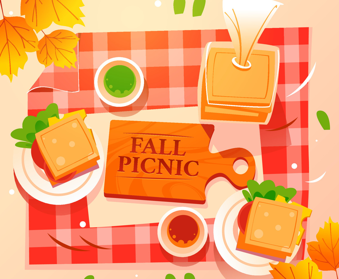 Picnic Activity at Fall Season