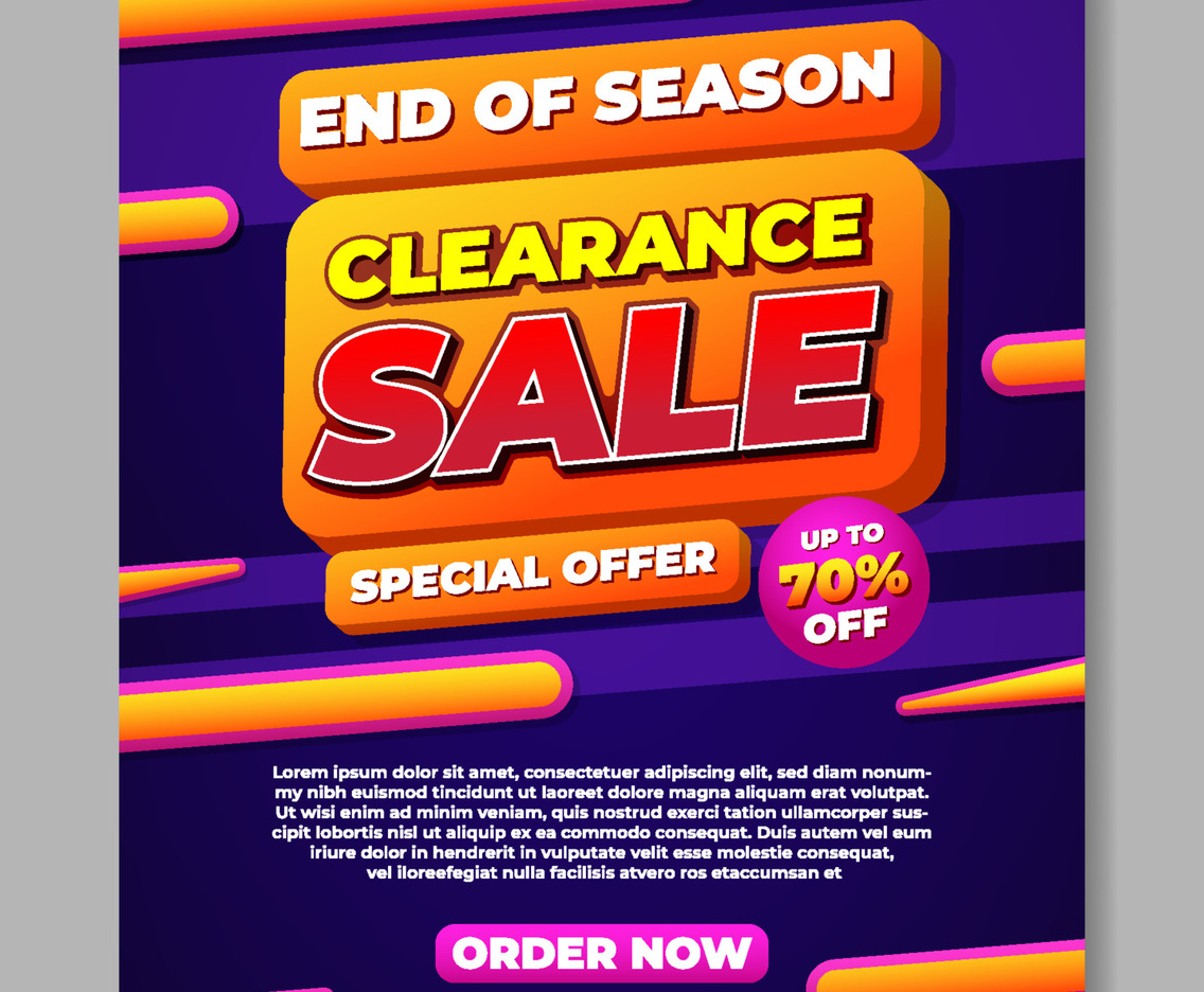 Clearance Sale Poster Template