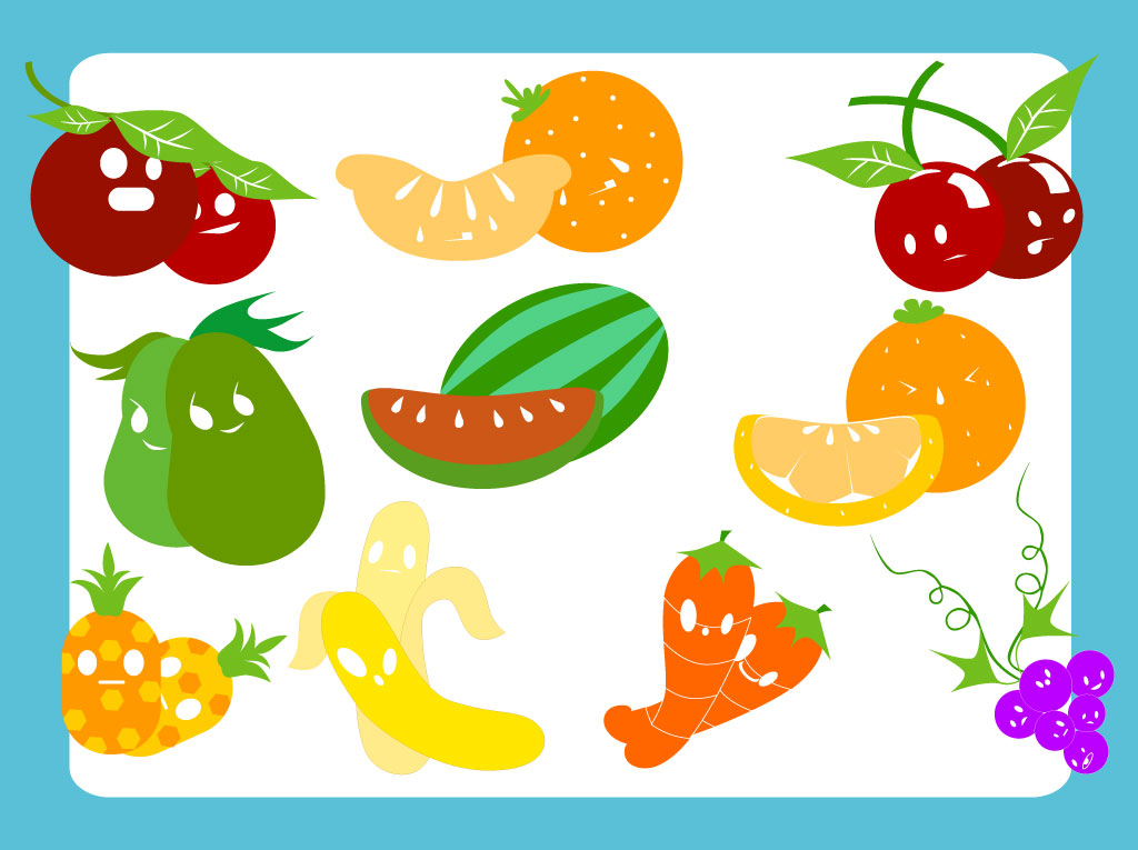 Fruits Veggie Characters