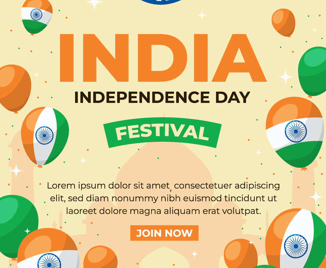 India Independence Day Template Poster
