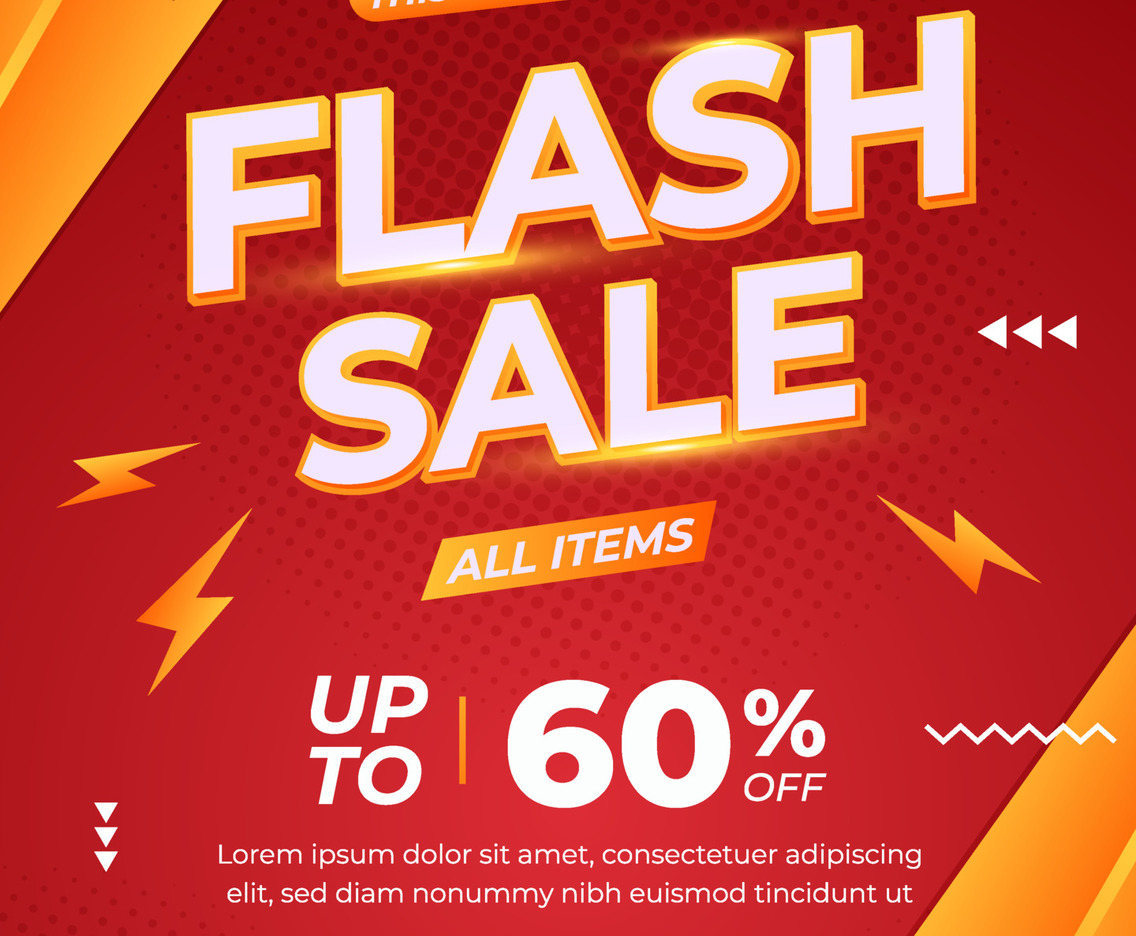 Flash Sale Poster Template