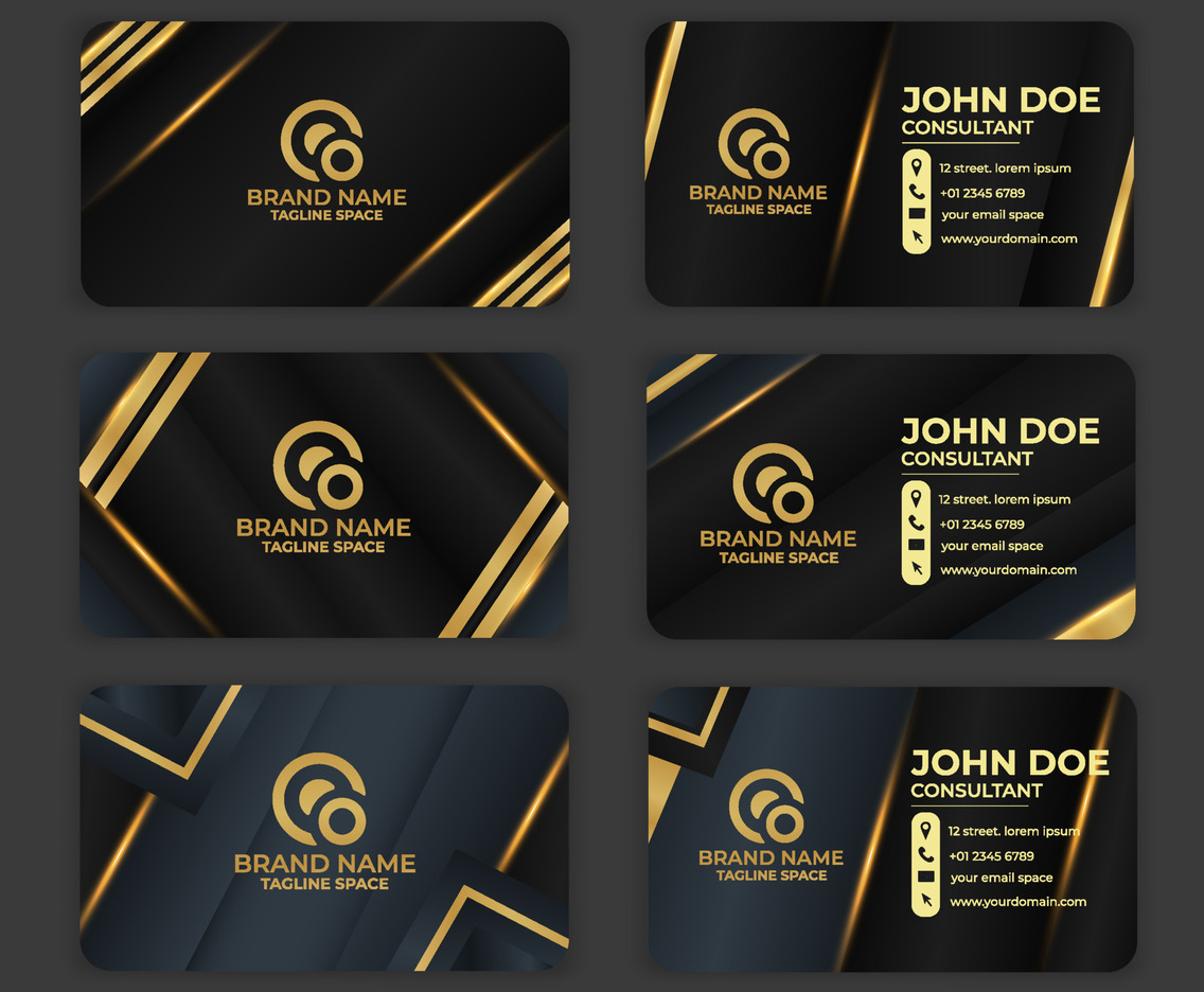 Monochromatic Business Card Template