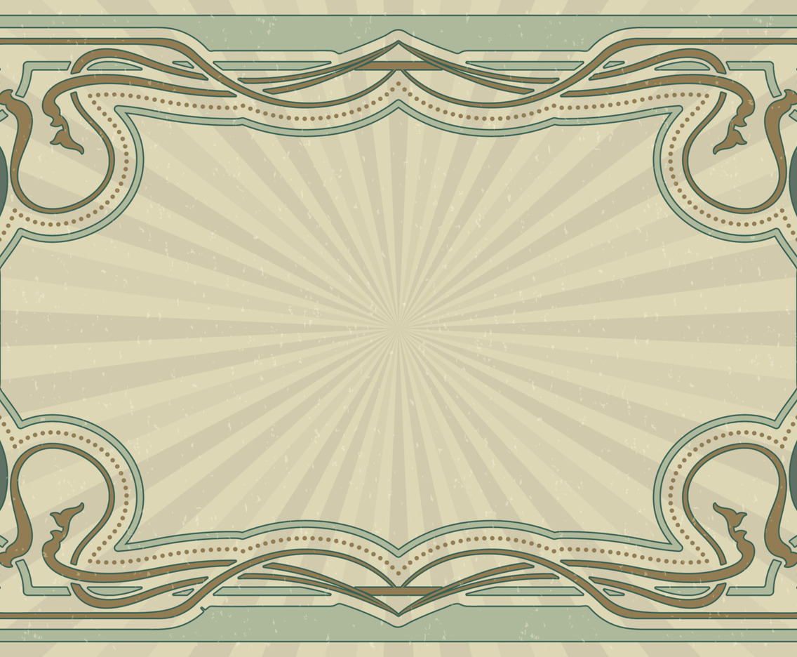Art Nouveau Vintage Frame Background