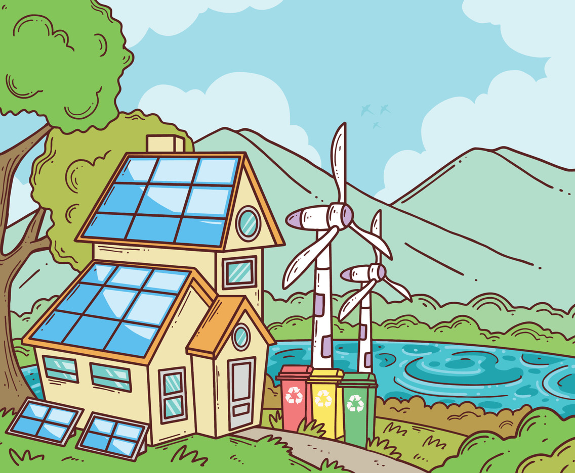 Green Technology Life Style Concept