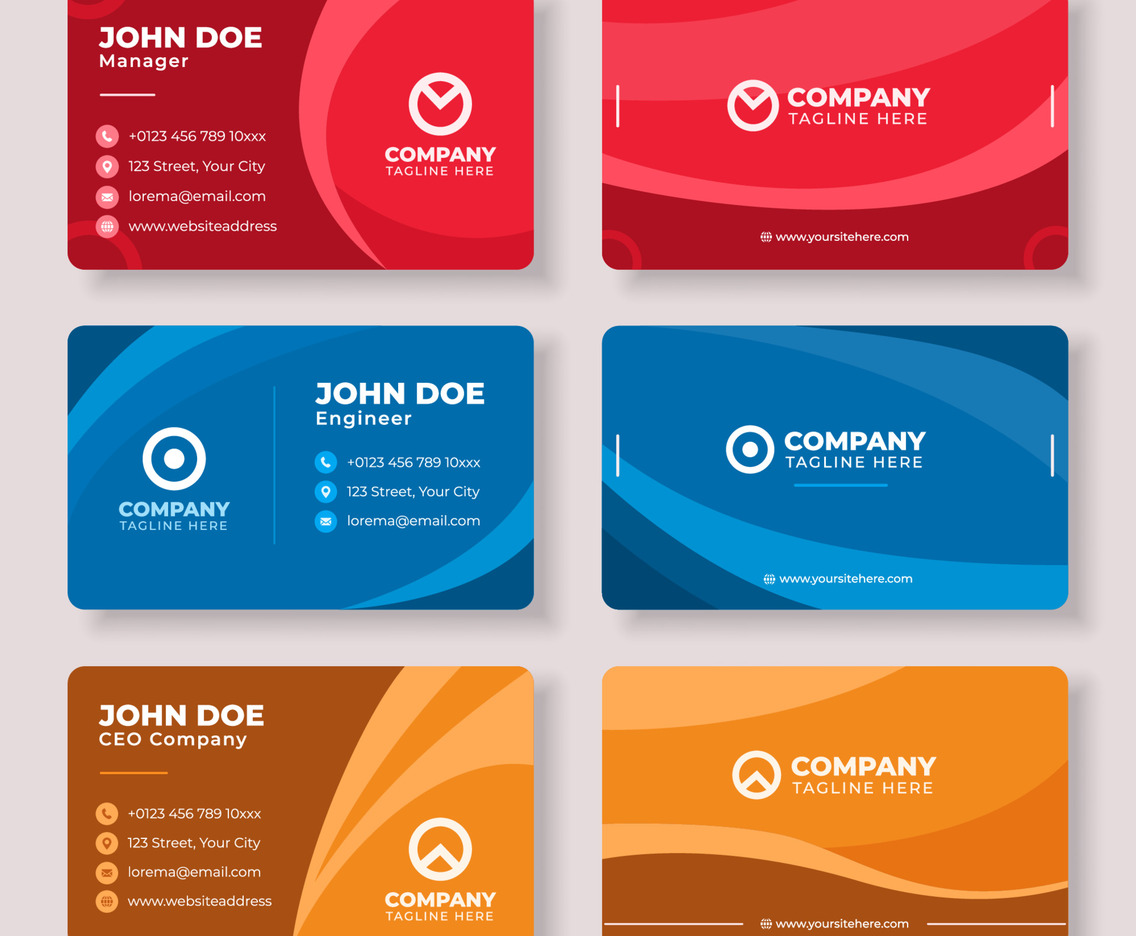 Monochromatic Business Card Template