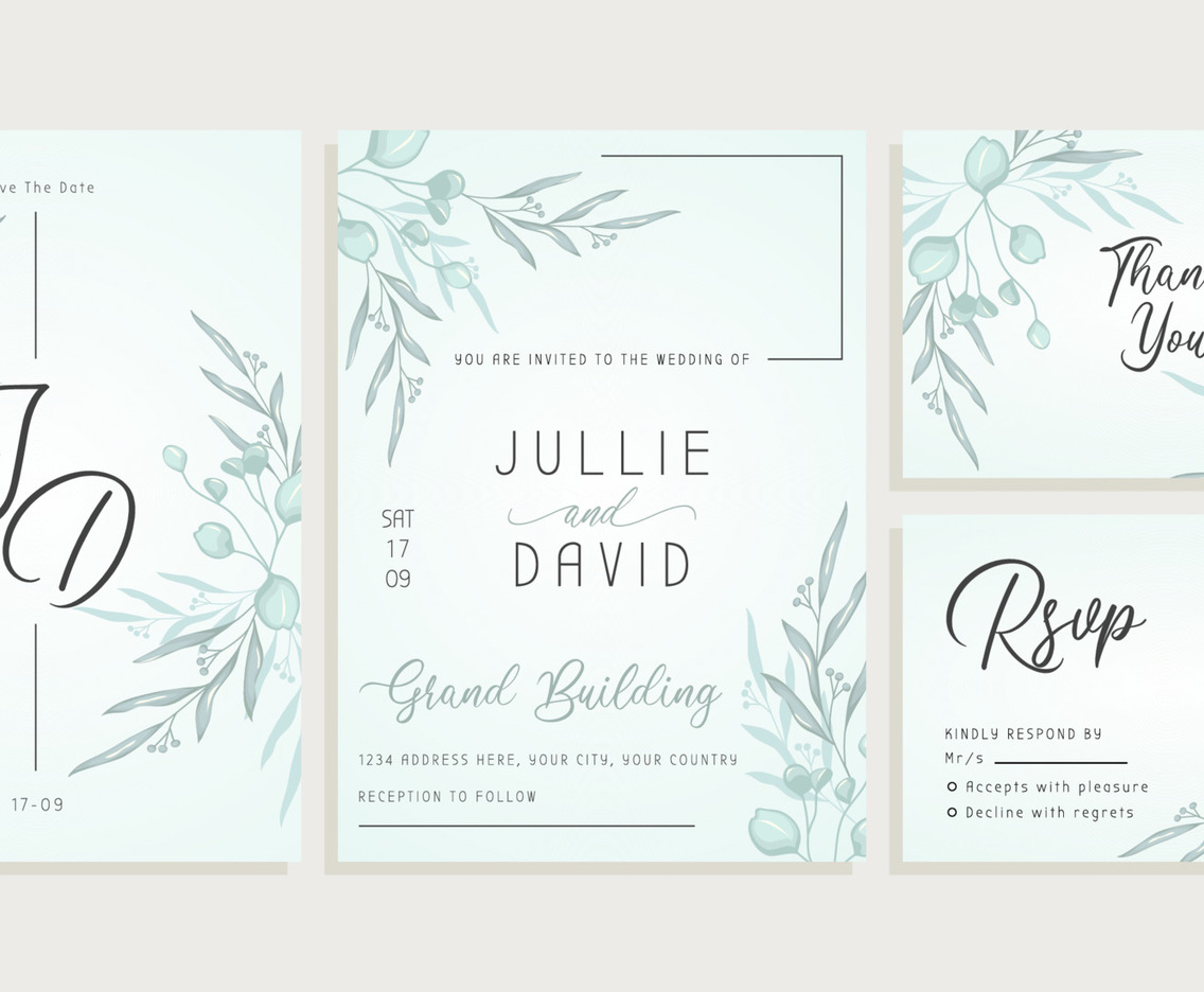 Wedding Invitation Set