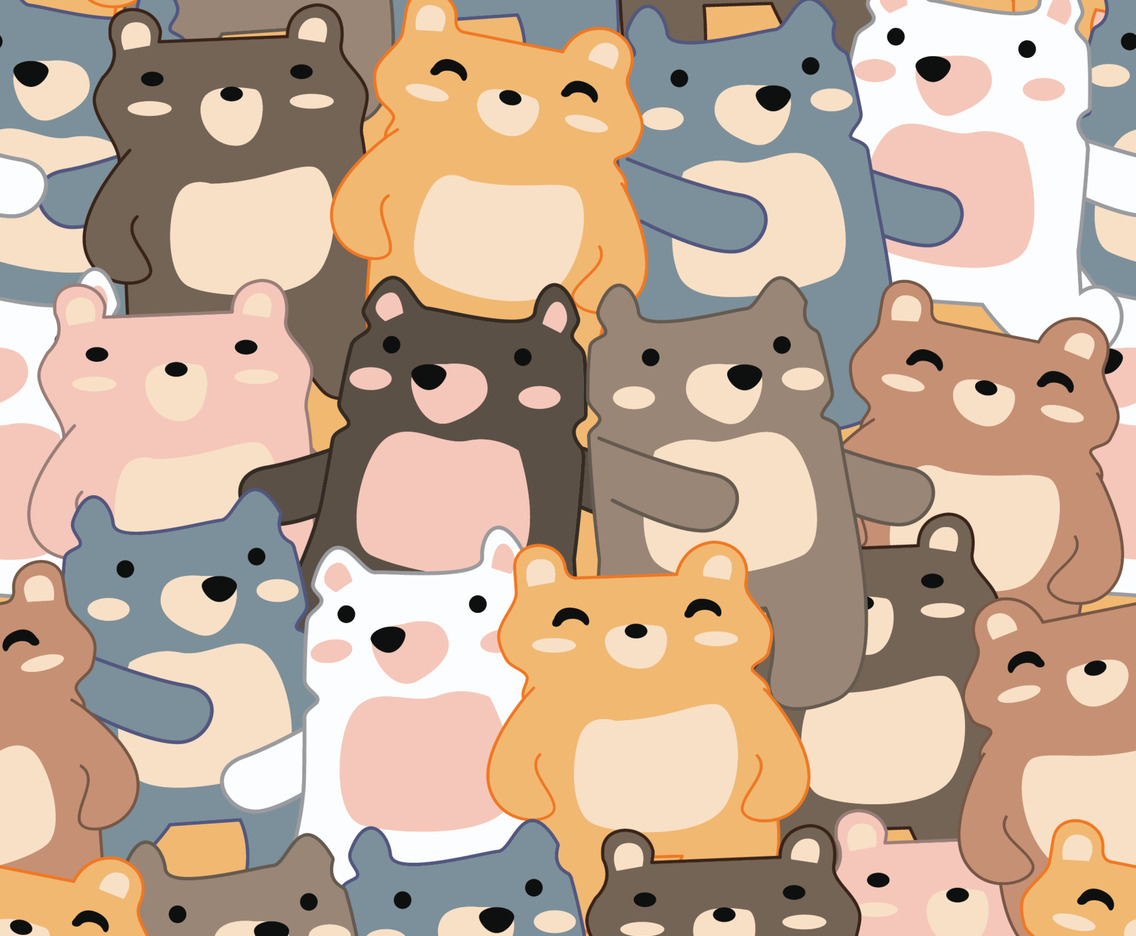 Teddy Bear Seamless Pattern