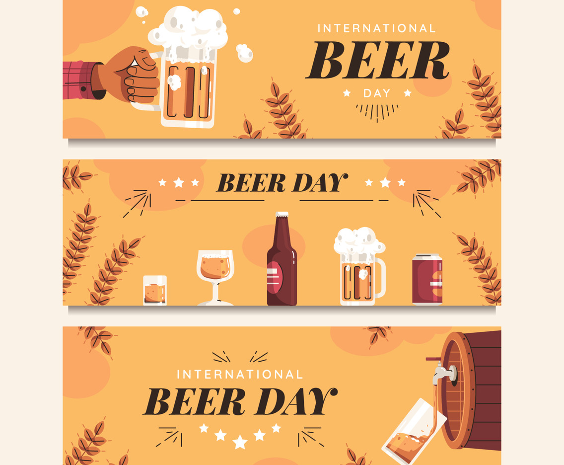 International Beer Day Banners