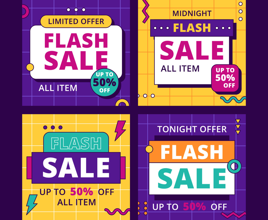 Pop Art Flash Sale Post