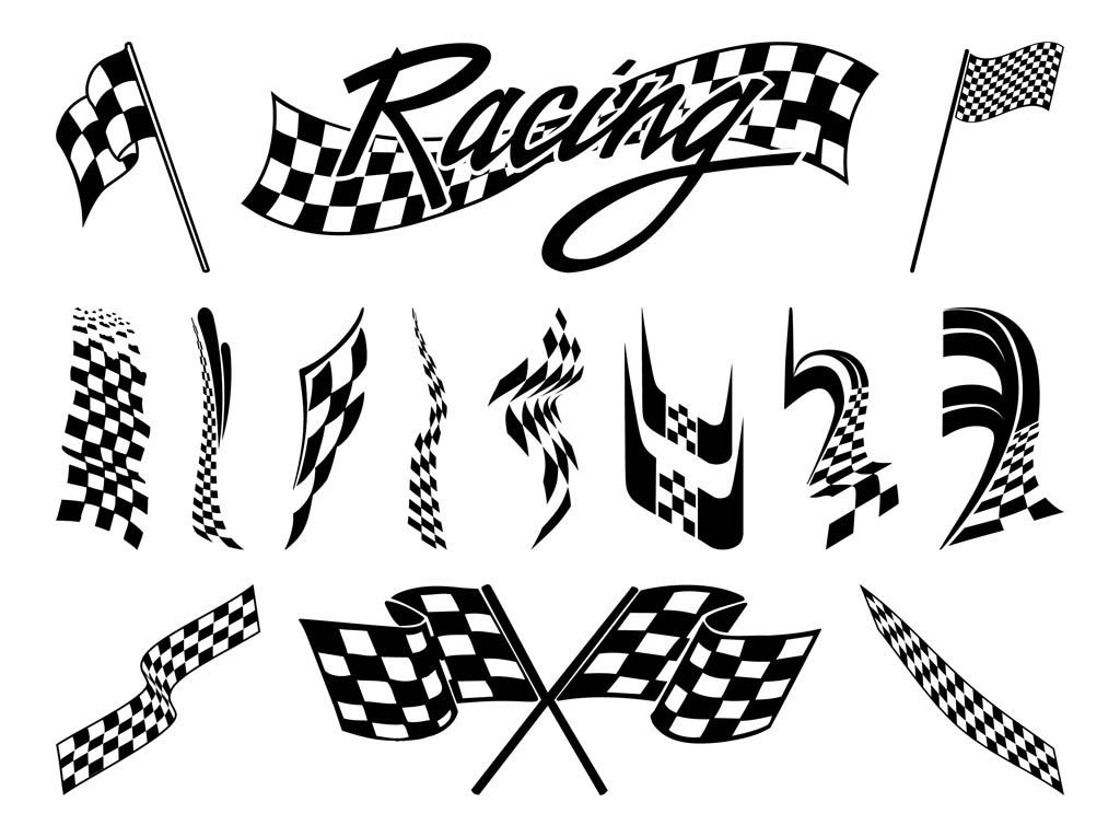 Download Racing Flags Graphics Set Vector Art & Graphics ...