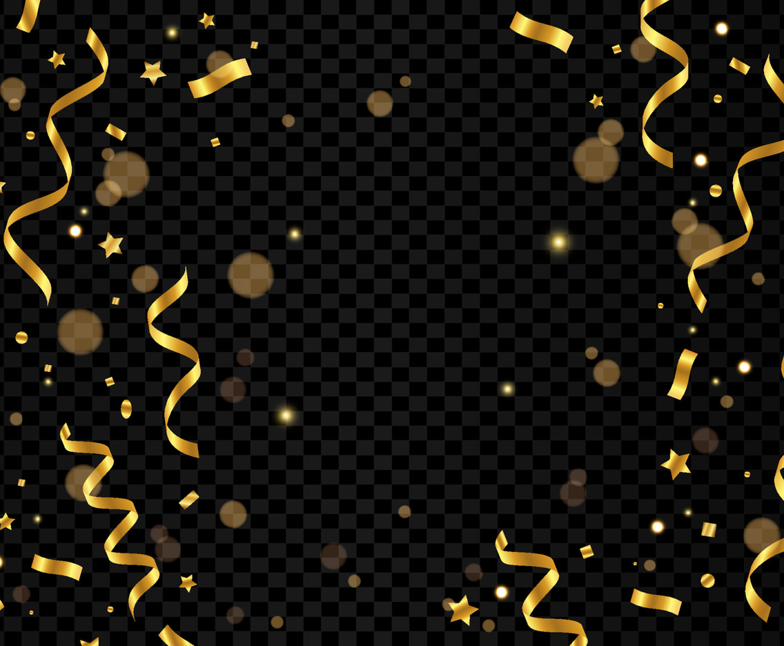 Gold Confetti For Party