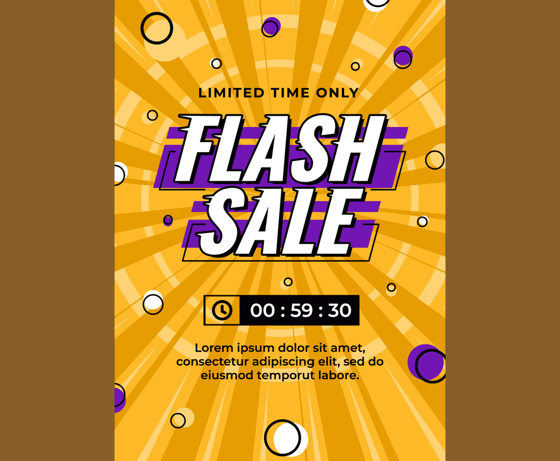 Flash Sale Poster Template