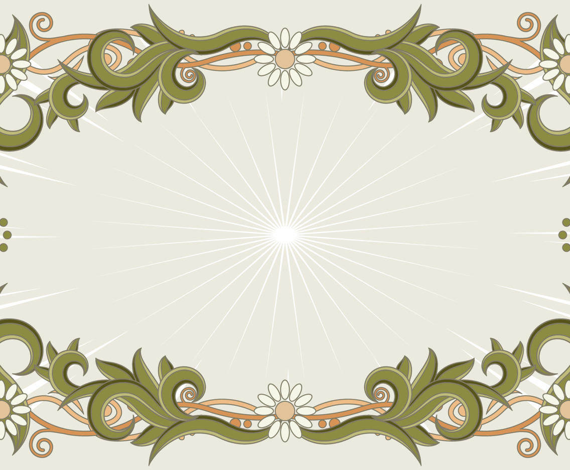 Art Nouveau Floral Background