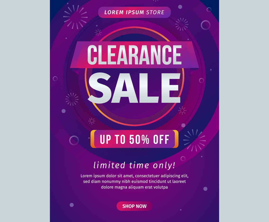 Clearance Sale Poster