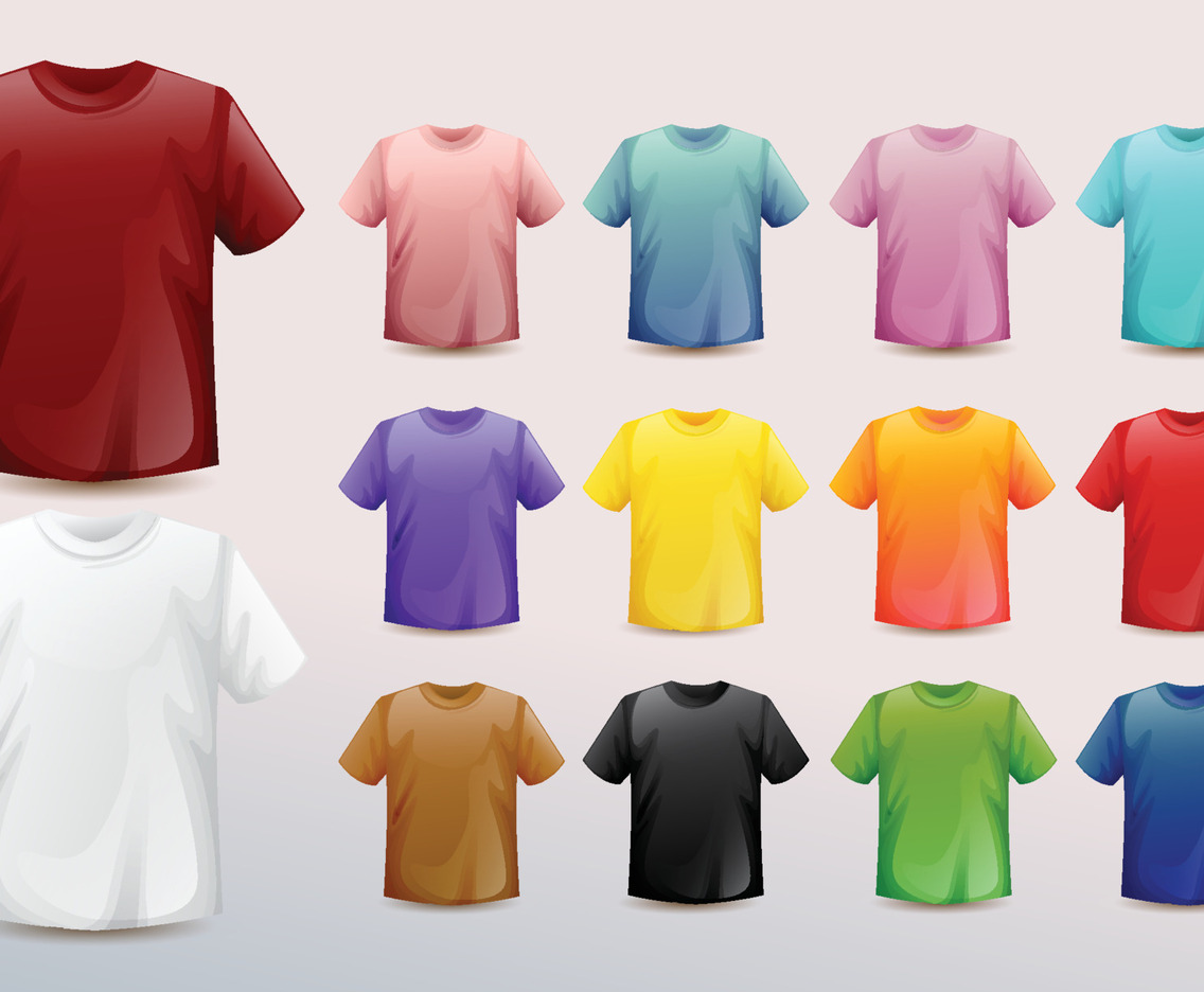 3D Tshirt Mockup Set