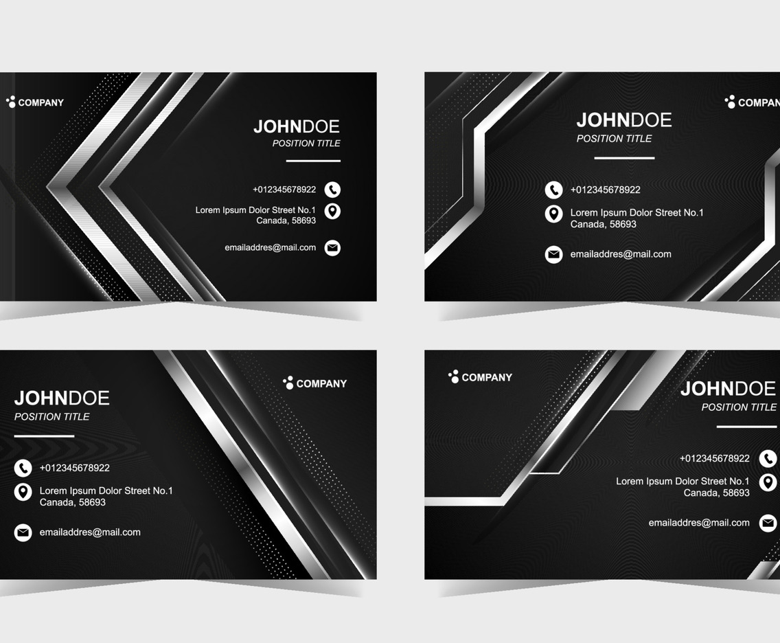 Monochrome Business Card Template