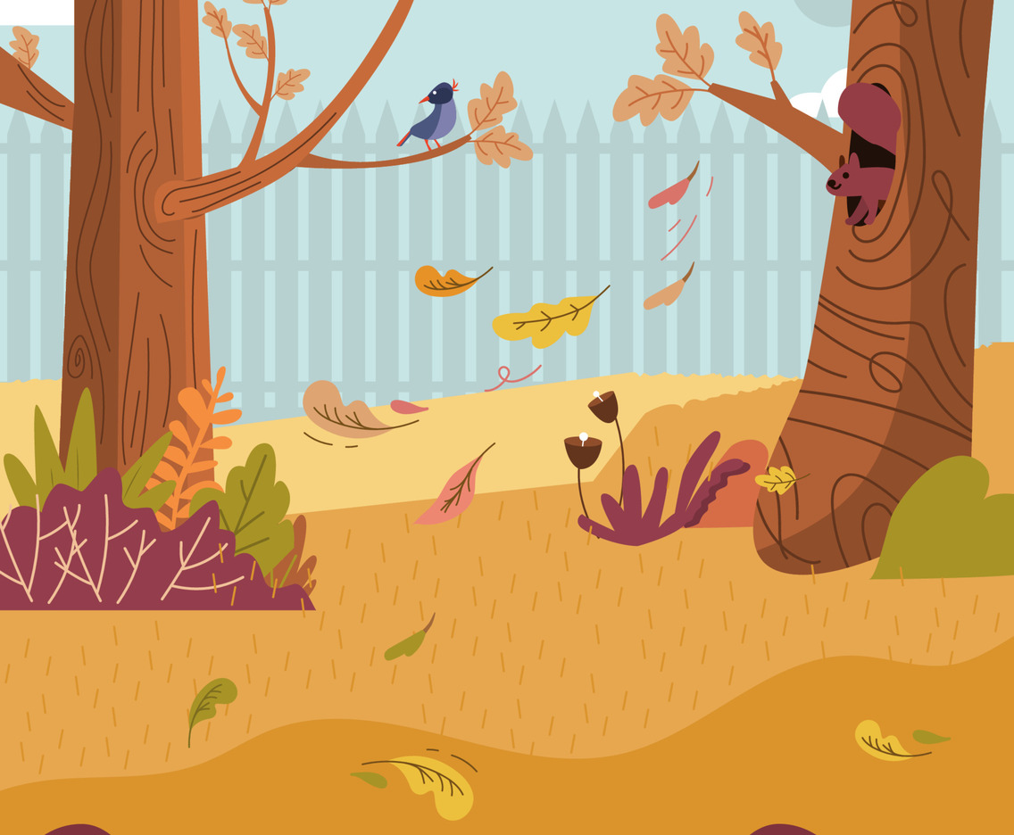 Fallen Leaves In The Park Concept