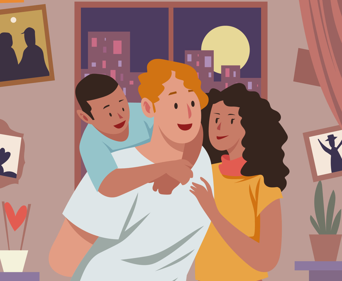 Interracial Family Concept