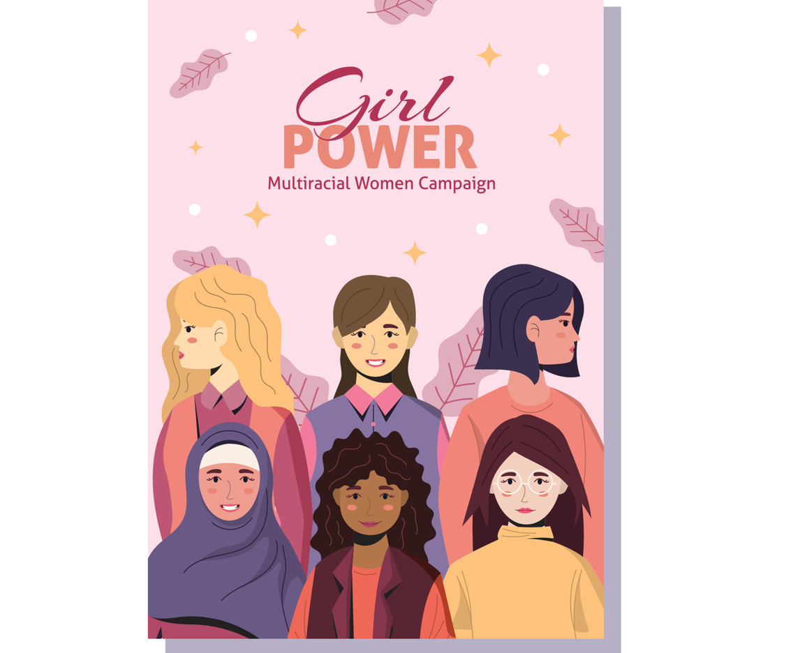 Multiracial Women Campaign Poster