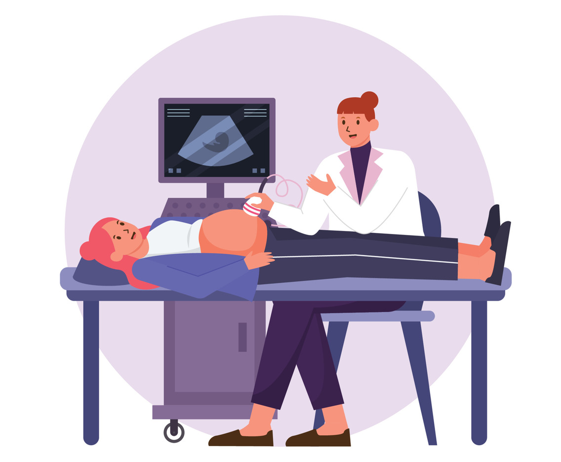 Obstetrician Treats Patients