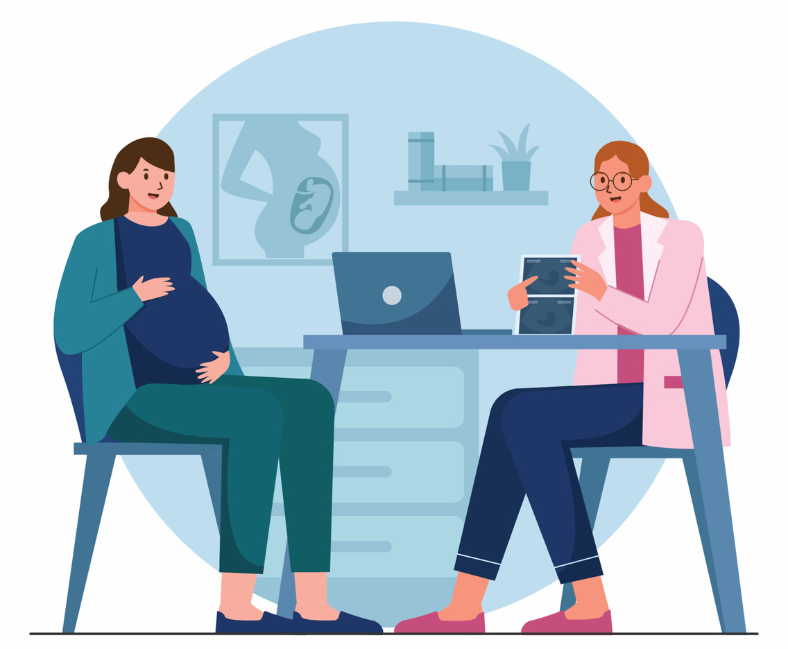 Obstetrician Treats Patients