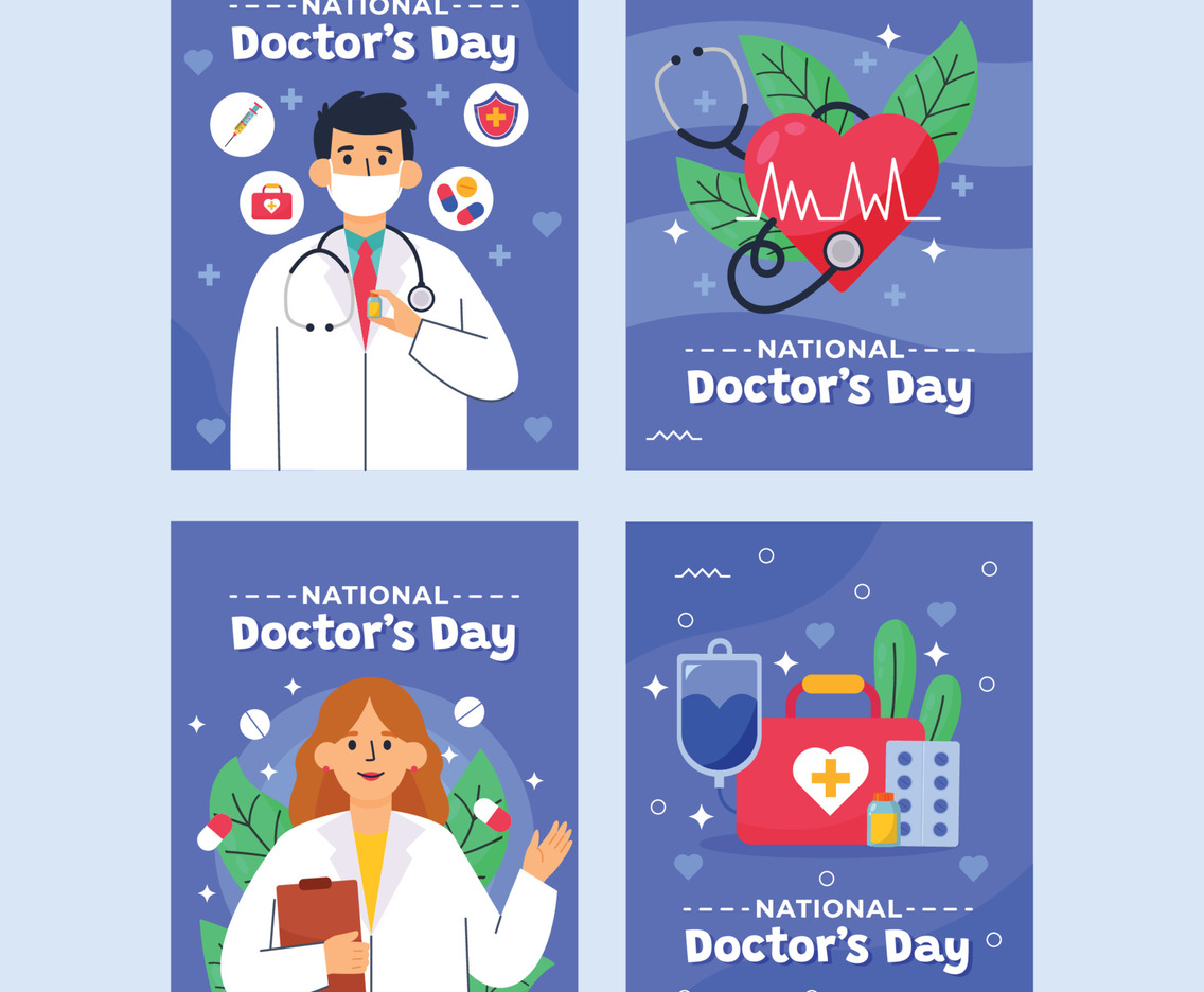 National Doctor Day Card Template