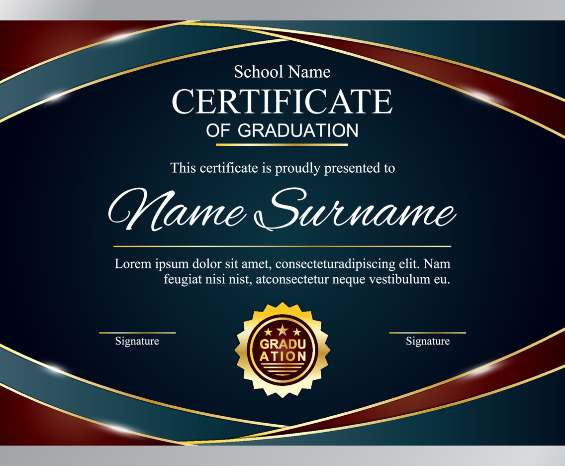 Certificate Template For School Or University