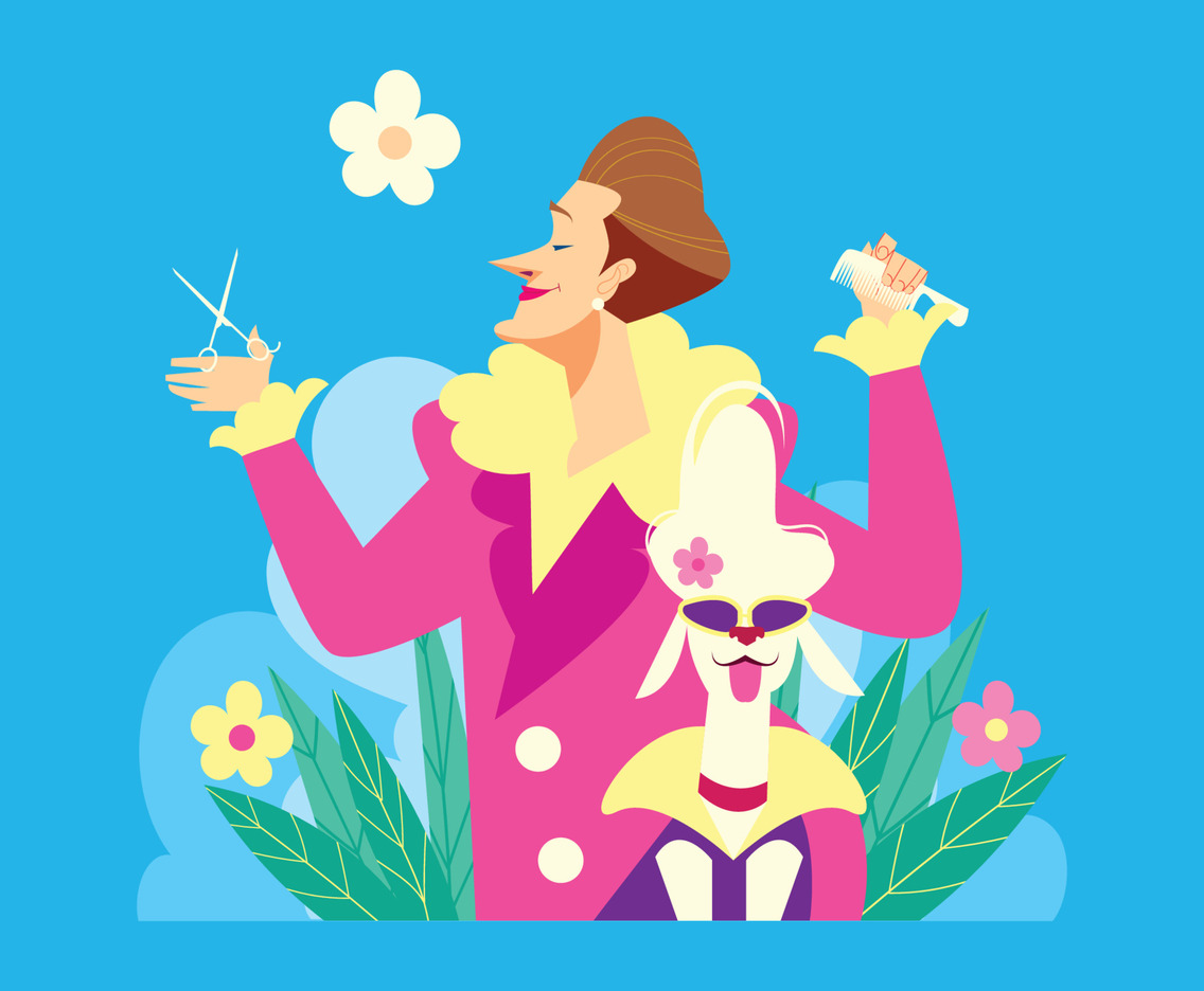 Professional Female Pet Groomer