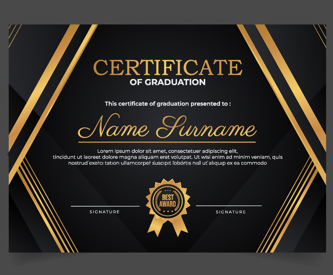 Education Graduation Certificate Template