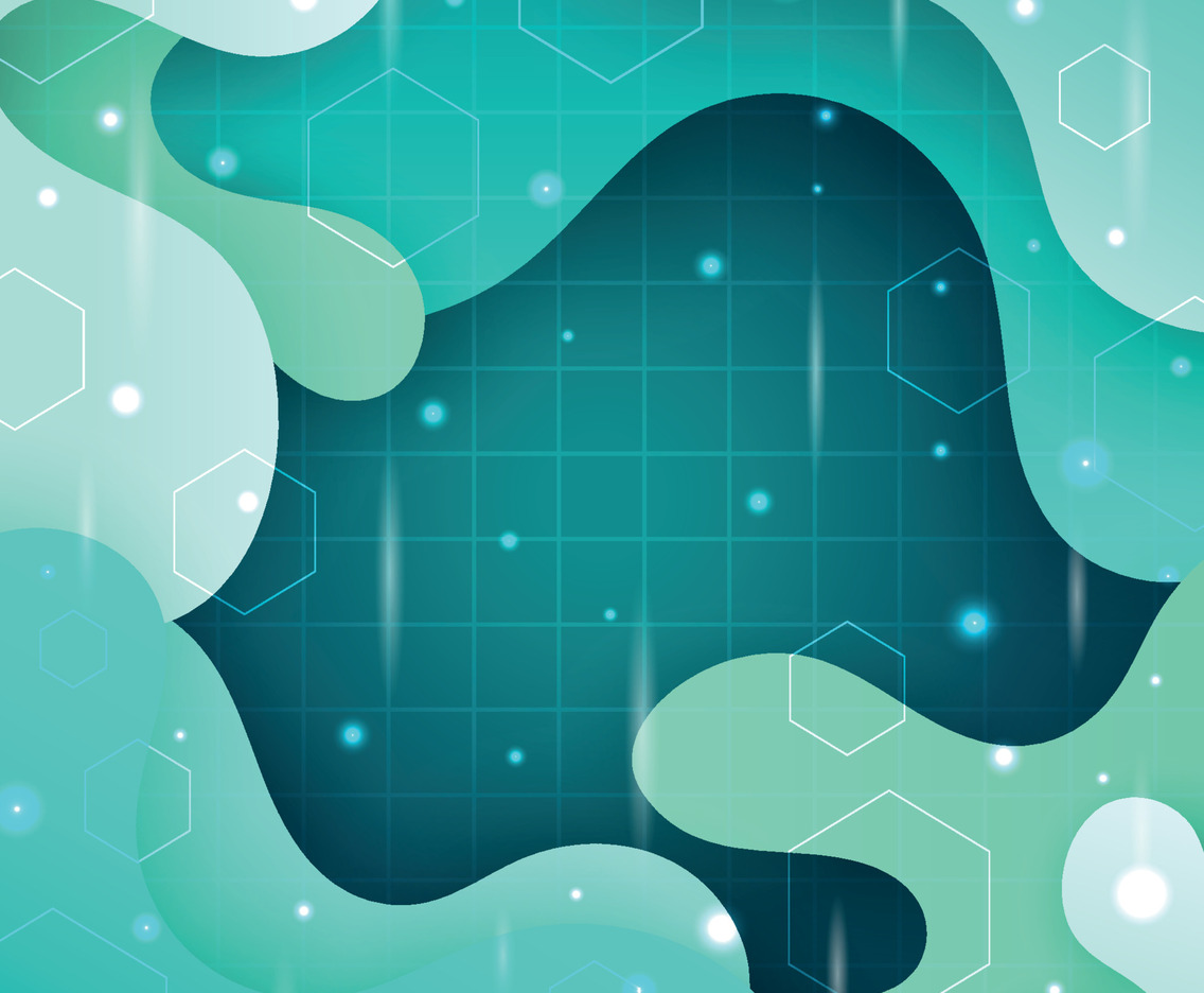 Abstract Liquid Mint Green Background Template