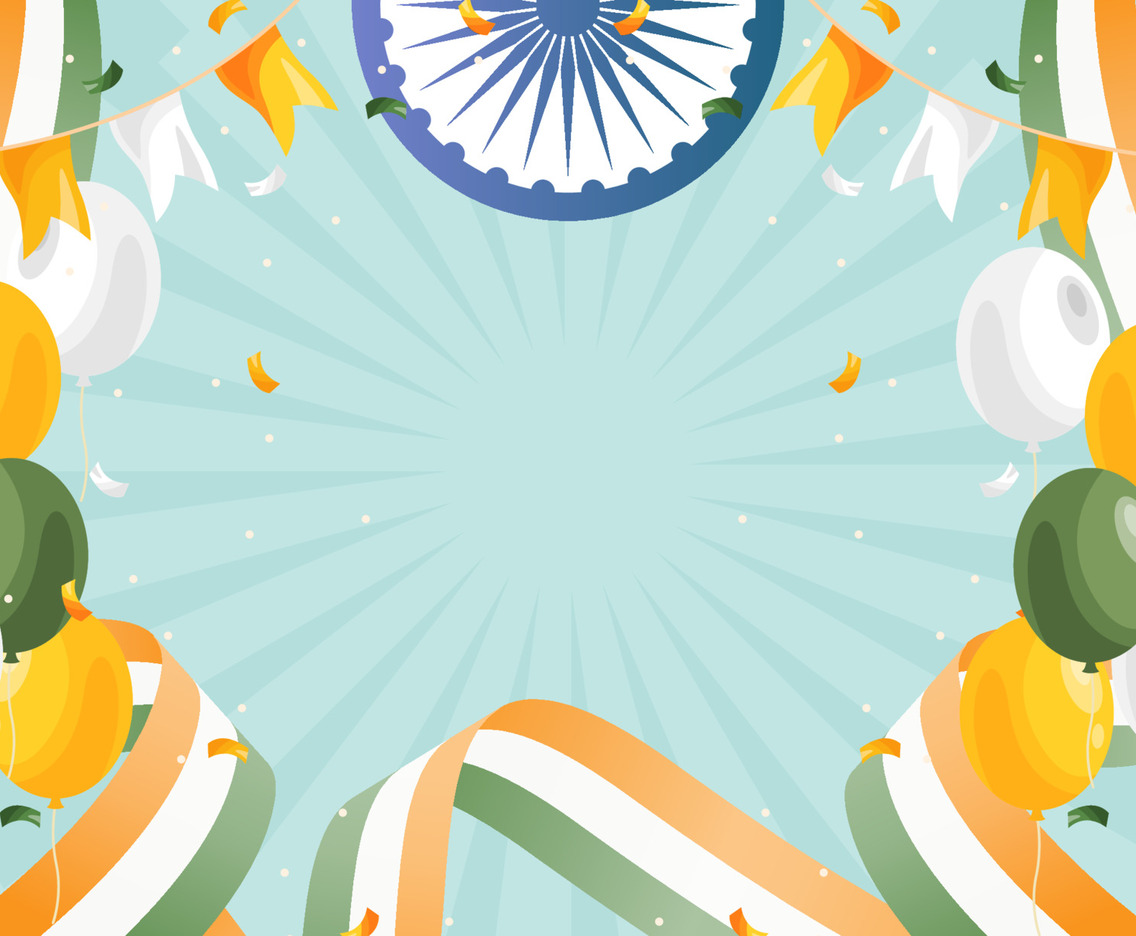 India Independence Day Celebrate Flag Frame Background